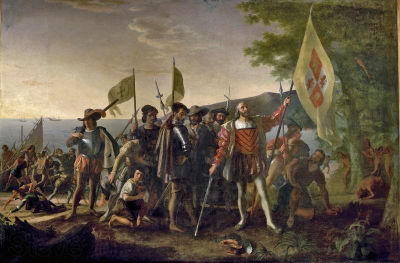 John Vanderlyn Landing of Columbus France oil painting art